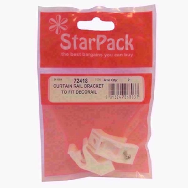 STARPACK CURTAIN RAIL BRACKET FIT DECORAIL