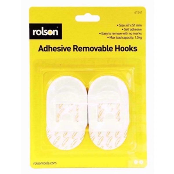 ROLSON REMOVE ADH PLASTIC HOOKS 2PCE