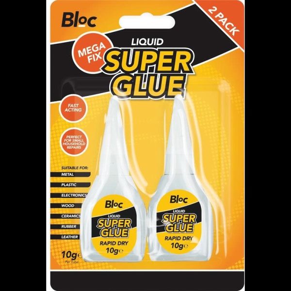 BLOC SUPERGLUE 10G 2PCE