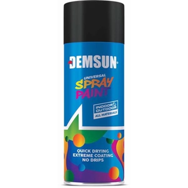 DEMSUN SPRAY PAINT MATT BLACK