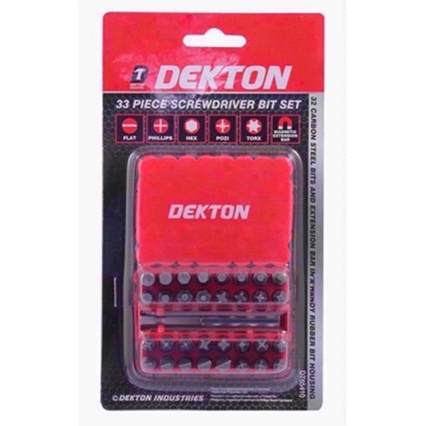 DEKTON SCREWDRIVER BITS 33PC