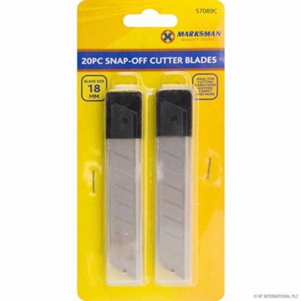 MARKSMAN KNIFE BLADES 18MM 20PC