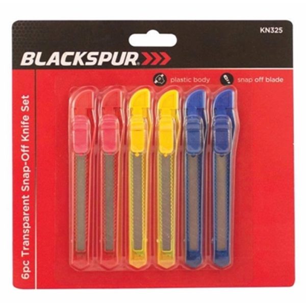 BLACKSPUR 10PCE SNAP OFF KNIFE SET