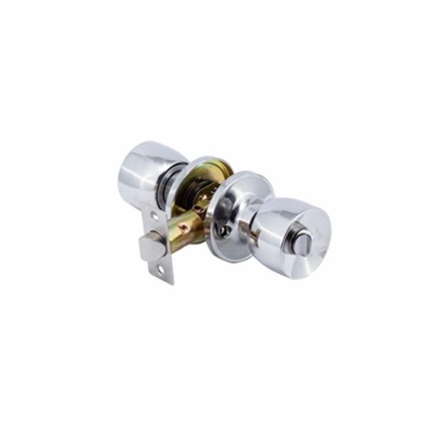 YALE BATHROOM KNOB SET CHROME