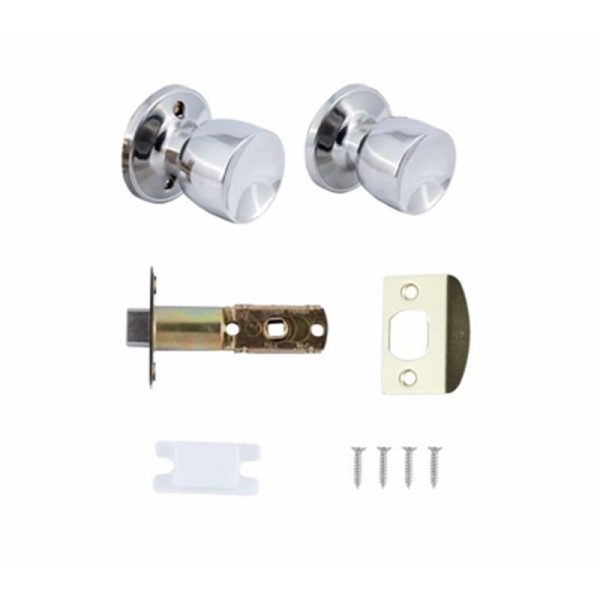 YALE PASSAGE KNOB SET CHROME