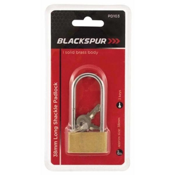 BLACKSPUR 40MM LONG SHACKLE PADLOCK