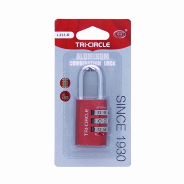 TRICIRCLE ALUMINIUM COMBINATION PADLOCK 28.5M