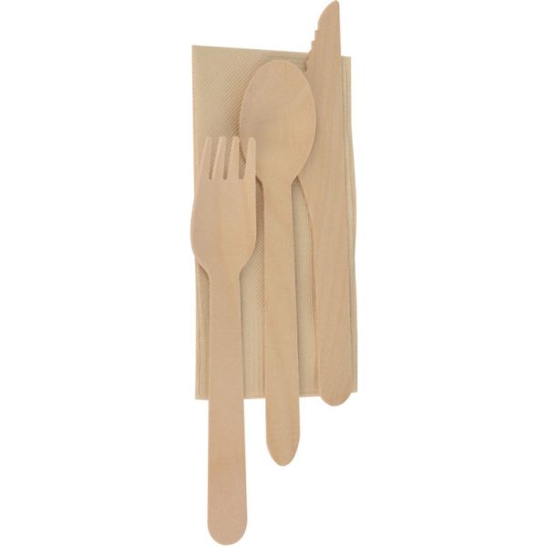 CUTLERY SET WITH NAPKINS 24 PCS