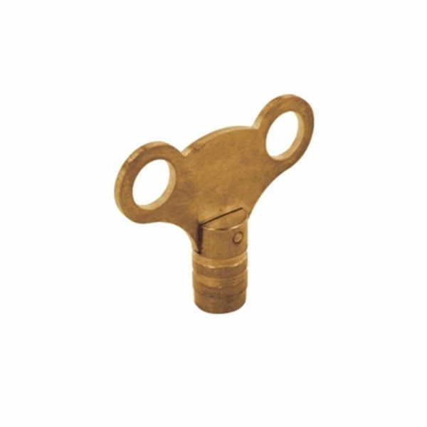 SECURPLUMB RADIATOR KEY CLOCK BRASS