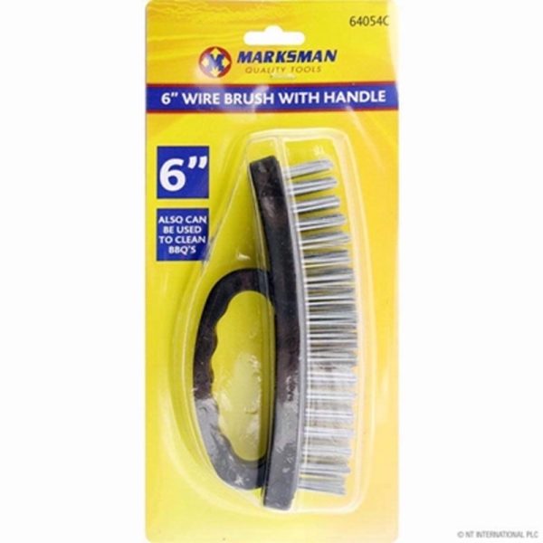 MARKSMAN WIRE BRUSH WITH GRIP HANDLE