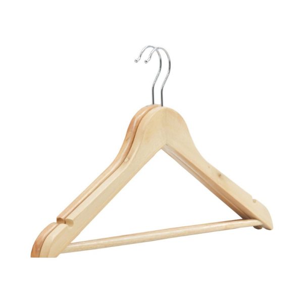 BRIGHT & HOMELY HANGERS WOODEN PACK OF 2