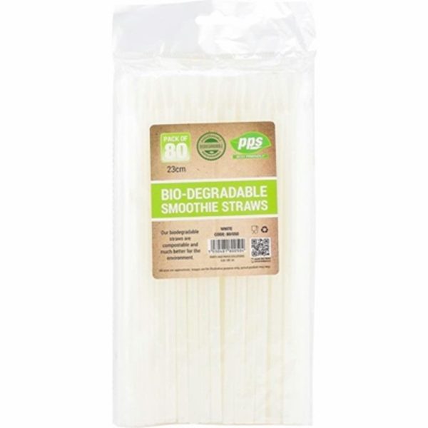 PPS BIODEGRADABLE SMOOTHIE 80 STRAWS