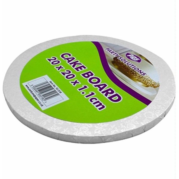 PPS CAKE BOARD ROUND 8 INCH PACK OF 5