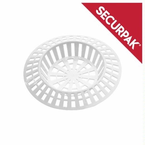 SECURPAK SINK STRAINER WHITE 45MM