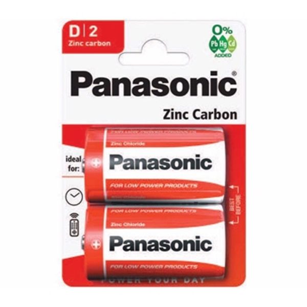 PANASONIC BATTERIES R20 D 2S PACK OF 12