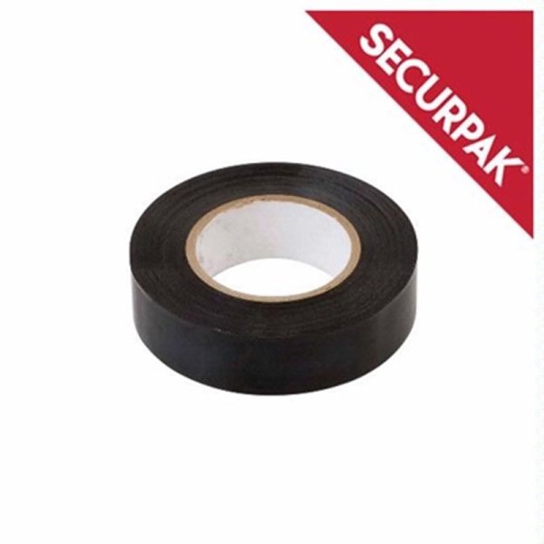 SECURPAK PVC TAPE BLACK 5M