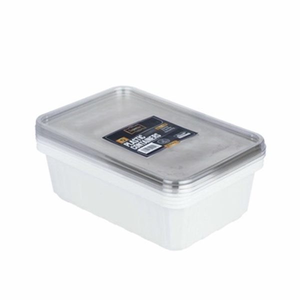 PHOODS 2700CC PLASTIC RECT 5 CONTAINERS