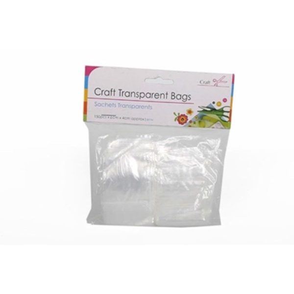 CRAFT BAGS CLEAR 6X4CM PACK OF 150