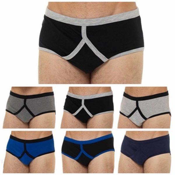 BOXERS MENS 3 KEYHOLE BRIEFS ASSORTED BR427