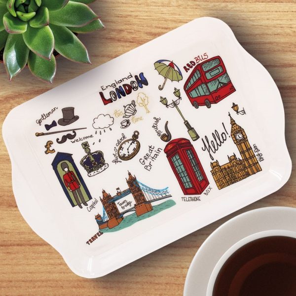 SOUVENIR LONDON SKETCH SMALL TRAY