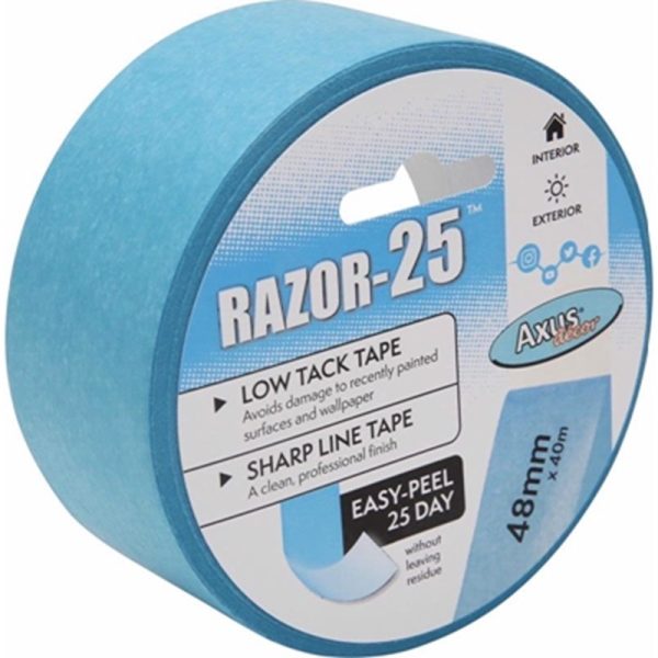 AXUS RAZOR LOW TACK MASKING TAPE 48MMX40