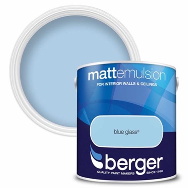 BERGER MATT EMULSION BLUE GLASS 2.5L