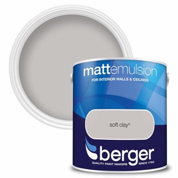 BERGER MATT EMULSION SOFT CLAY 2.5L