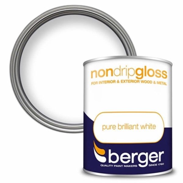 BERGER NON DRIP GLOSS 750ML WHITE