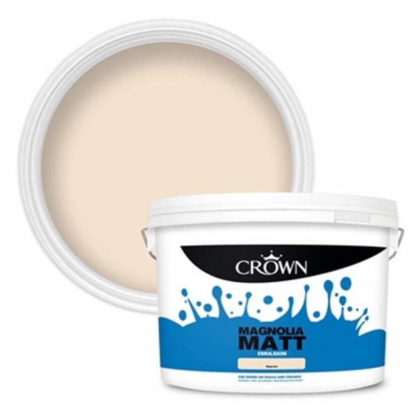 CROWN MATT EMULSION MAGNOLIA 10 LITRE