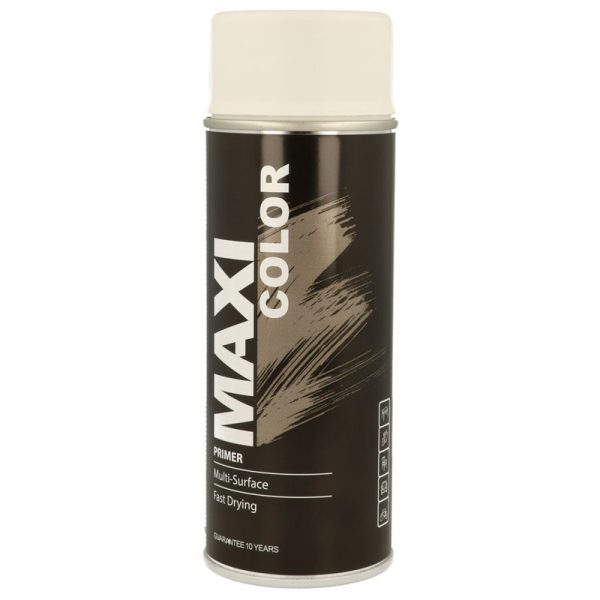 MAXICOLOR SPRAY PAINT PRIMER WHITE 400ML