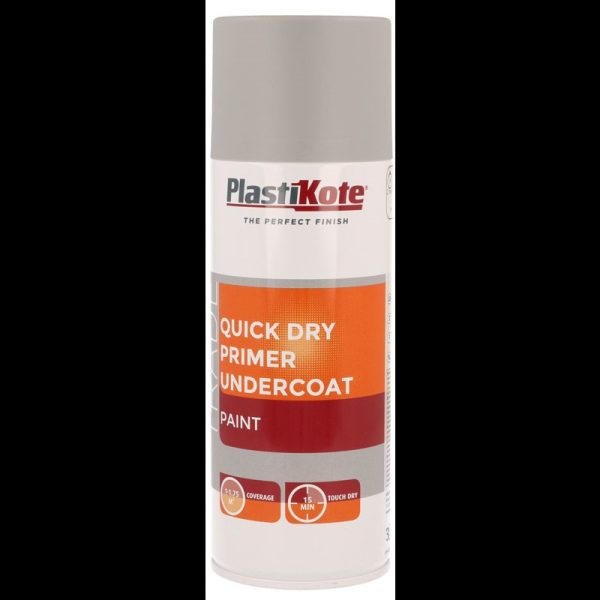 PLASTIKOTE QD PRIMER UNDERCOAT GREY 400ML