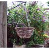 KINGFISHER RATTAN 12 INCH HANGING BASKET