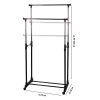 ALPINA CLOTHES RACK MOBILE DOUBLE