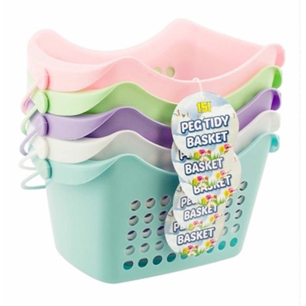 151 PLASTIC PEG TIDY BASKET