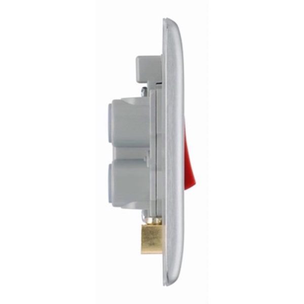 BG 45A SWITCH ON SINGLE PLATE B/CHROME