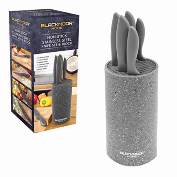 BLACKMOOR HOME KNIFE BLOCK GREY