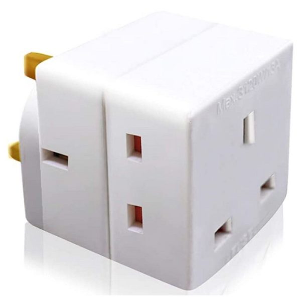 EXTRASTAR 3 WAY WALL ADAPTOR WHITE