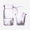 KARAT ICE BUCKET AND TONGS GLASS