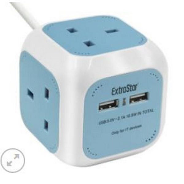 EXTRASTAR POWER CUBE USB 1.5M LIGHT BLUE