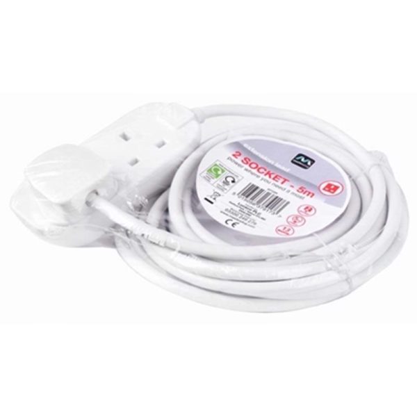 MASTERPLUG 2 GANG 5MTR LEAD