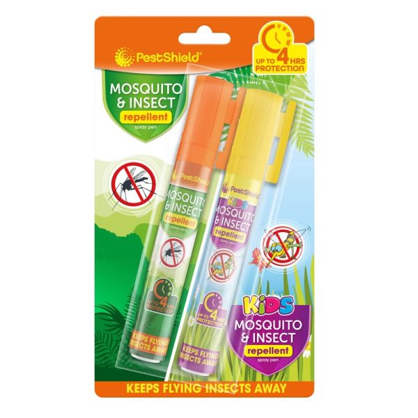 PESTSHIELD MOSQUITO INSECT REPELLENT SPRAY PENS 10ML 2PC