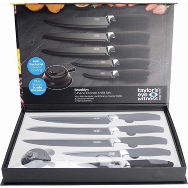 TAYLORS EYE BROOKLYN KNIFE SET 5 PCS - CHROME