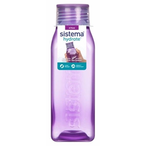 SISTEMA SPORTS SQUARE BOTTLE 475ML