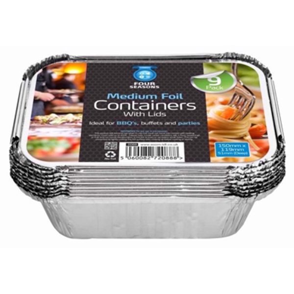 FOUR SEASONS FOIL CONTAINER/LID MED