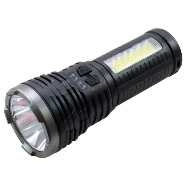 KINGAVON COB/LED RECHARGEABLE ABS TORCH RT422