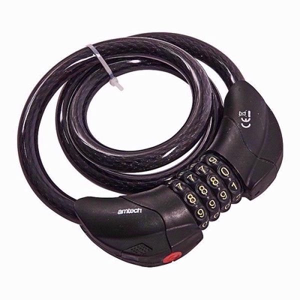 AMTECH CABLE LOCK LED COMBINATION