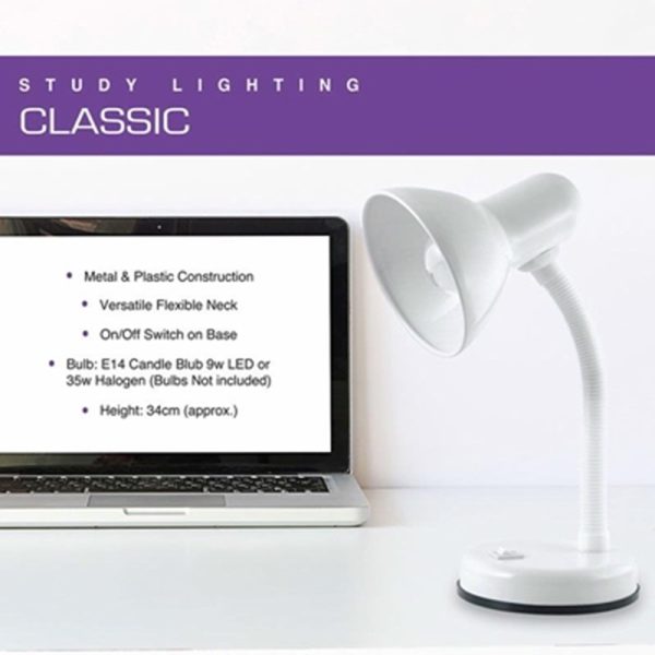 LLOYTRON WHITE DESK LAMP