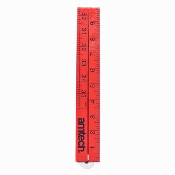 AMTECH RULER FOLDING PLASTIC 1M