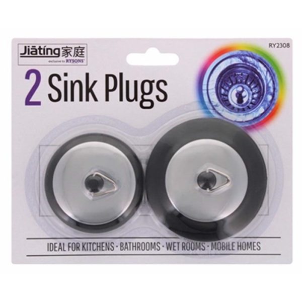 RYSONS KITCHEN SINK PLUGS 2PC