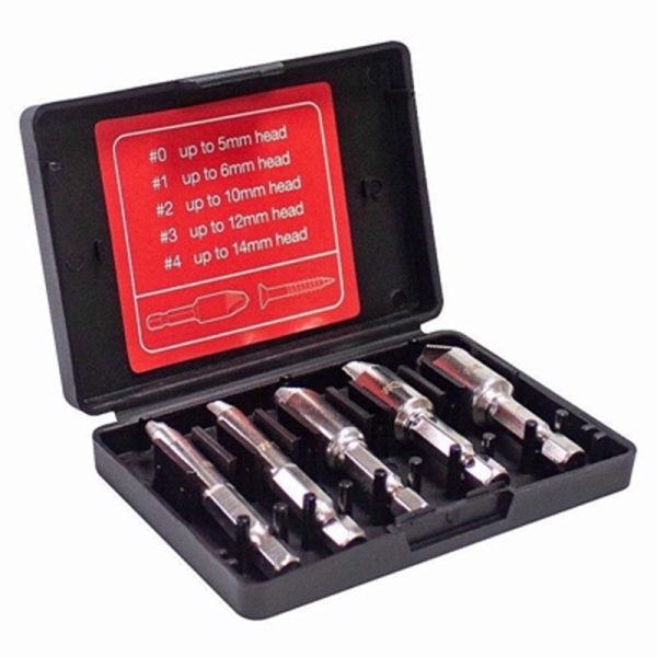 AMTECH CROSS HEAD SCREW REMOVER SET 5PC